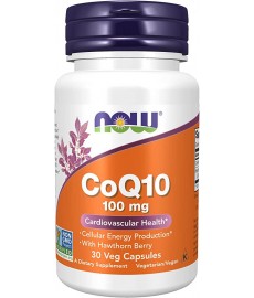 NOW Коэнзим CoQ10 100 мг 30 капсул