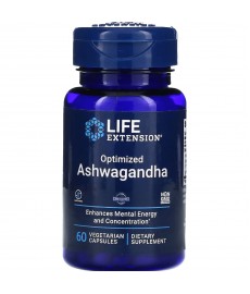 Life Extension Optimized Ashwagandha 60 капсул (дополнительных скидок нет!!!)