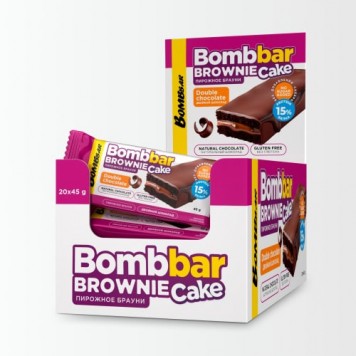  Bombbar Протеиновый батончик Brownie Cake 45 грамм-0