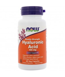  Now hyaluronic acid 2x plus 100mg   60 vcaps