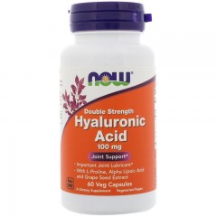  Now hyaluronic acid 2x plus 100mg   60 vcaps