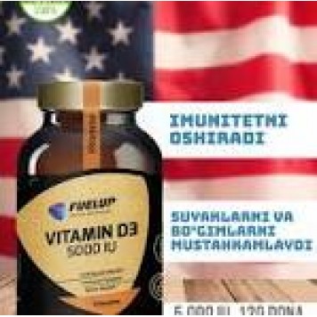 FUEL-UP VITAMIN D3 5000  120 КАПСУЛ-0