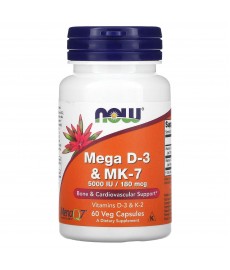 Now Mega D3 5000 MK-7 180 мкг 60 капсул