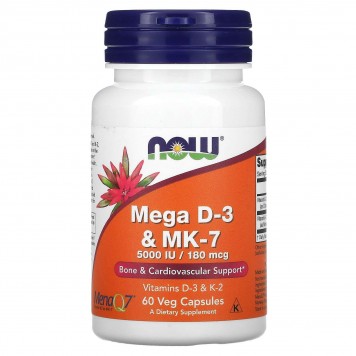 Now Mega D3 5000 MK-7 180 мкг 60 капсул-0
