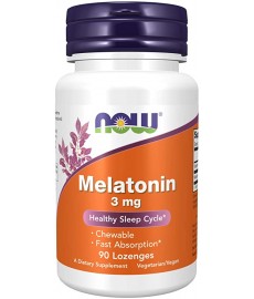 Melatonin 3 мг от NOW  90 lozenges