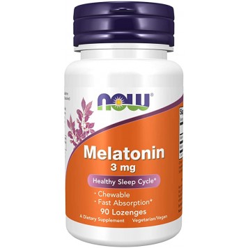 Melatonin 3 мг от NOW  90 lozenges-0