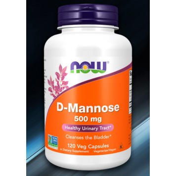 NOW D-Mannose 500мг 120 капсул  -0