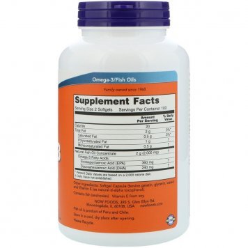 NOW Omega 3 100 капс-1