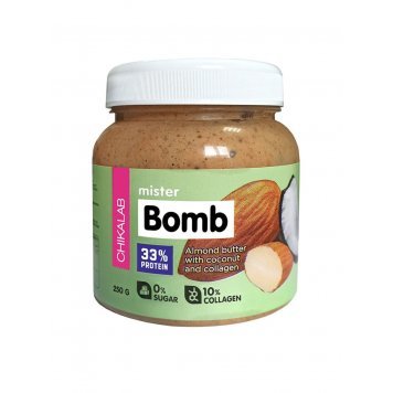 CHIKALAB Миндальная паста с кокосом Mister Bomb 250 гр-0
