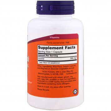 NOW Inositol 500 100 капс-1