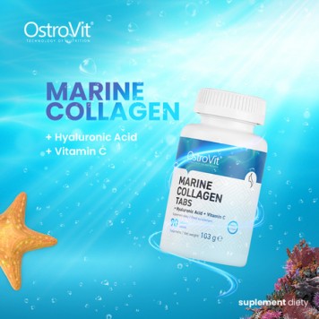 OstroVit Marine Collagen + Hyaluronic Acid + Vitamin C 90 таб-1