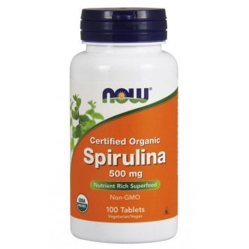 NOW Spirulina 100 таб-0