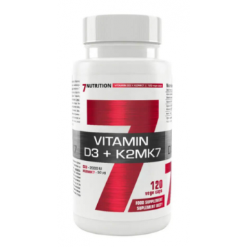 7Nutrition Vitamin D3+K2MK7 120 капс-0