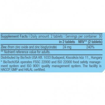 Biotech Zinc Chelate 60 таб-1