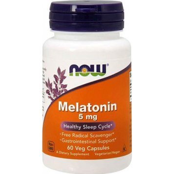 NOW Melatonin 5мг 60 капс-0