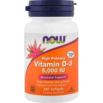 Now Vitamin D3 5000 240 капс-0