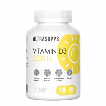 Ultrasupps Vit D3 2000 180 капс-0