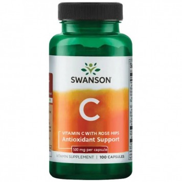 Swanson Vitamin C with Rose Hips 30 капс-0