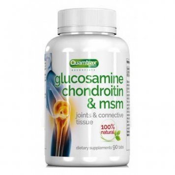 Quamtrax Nutrition Glucosamine Chondroitin MSM 90 таб-0