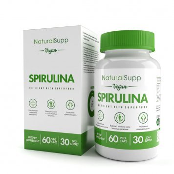 NaturalSupp Spirulina Vege 60 капс-0