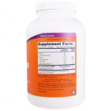 NOW Sunflower Lecithin 1200mg 100 капс-1