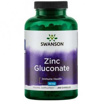 Swanson Zinc Gluconate 50 мг 250 капс-0