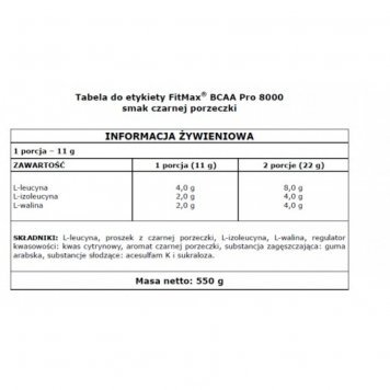 FitMax BCAA Pro 8000 550 гр-1