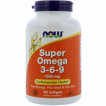 NOW Super Omega 3-6-9 100 капс-0