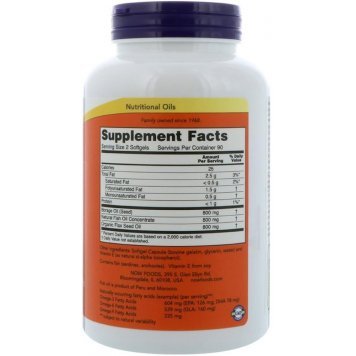 NOW Super Omega 3-6-9 100 капс-1