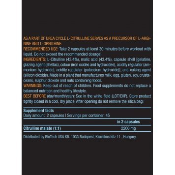 Biotech Citrulline 90 капс-1