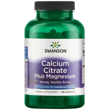 Swanson Calcium Citrate Plus Magnesium 150 капс-0