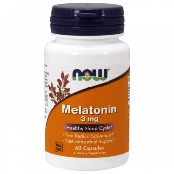 NOW Melatonin 3mg 60 капс-0