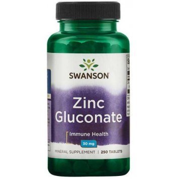 Swanson Zinc Gluconate 30 mg 250 таб-0
