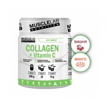 Musclelab Collagen + Vitamin C 250 гр-0