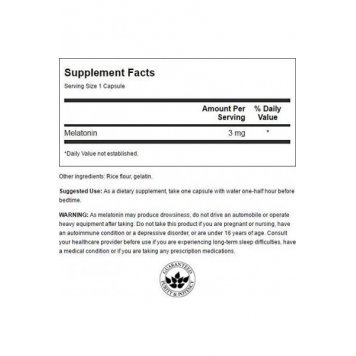 Swanson Melatonin 3 mg 60 капс-1