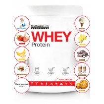 Musclelab Whey 1000 гр + вкуснейший пятислойный протеиновый батончик Бомбар в подарок!!! (при покупке 2 шт - цена 149,90!!!)