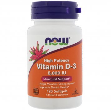 Now Vitamin D3 2000 120 капс-0