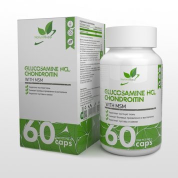 NaturalSupp Glucosamine Chondroitin MSM  60 капс-0