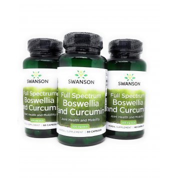 Swanson Full Spectrum Boswellia and Curcumin 60 капс-0