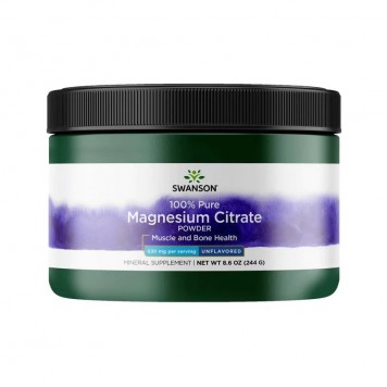 Swanson Magnesium Citrate Powder 244 гр-0