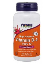 NOW Vit d3 1000 180 капс