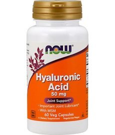 Now Hyaluronic Acid 50 ng + MSM 60 капс