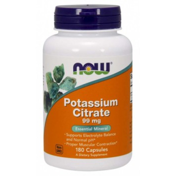 NOW Potassium Citrate 180 капс-0