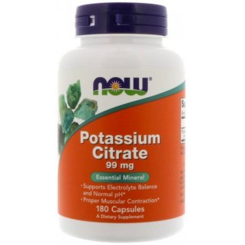 NOW Potassium 180 капс-0