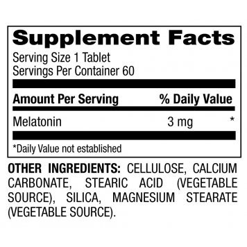 NOW Melatonin 3мг 60 капс-1