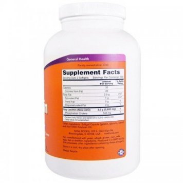 NOW Sunflower Lecithin 1200mg 200 капс-1