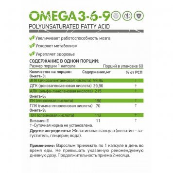 NaturalSupp Omega 3-6-9 60 капс-1