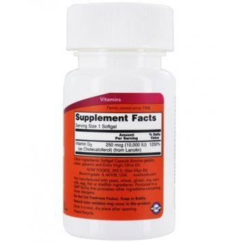 NOW Vit d3 10000 120 капс-1