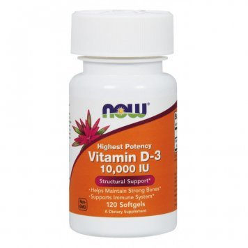 NOW Vit d3 10000 120 капс-0