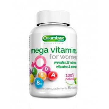 Quamtrax Mega Vitamins for women  60 таб-0